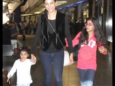 Sushmita Sen with her daughters Renee and Alisah