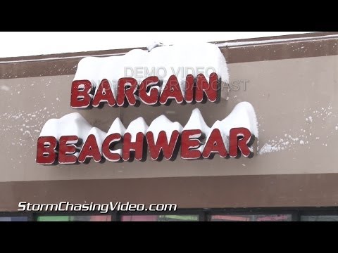 1/292014 Virginia Beach, VA  Deep Snow, Winter Storm Aftermath B-Roll