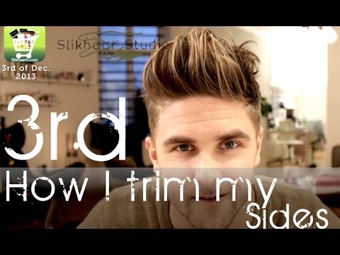 How I trim my sides - before a special occasion - Men's hair tutorial