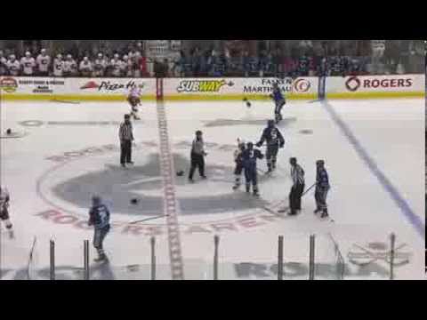 Vancouver Canucks vs Calgary Flames Line Brawl (1/18/14)