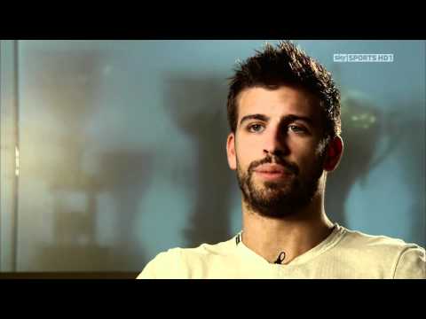 Gerard Pique on his Barcelona teammates (interview) HD