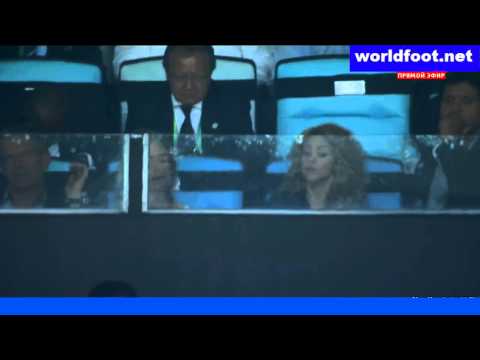 [HD] Shakira Reaction after Pique 's Red Card Vs Neymar Confederations Cup Brazil 3 0 Spain