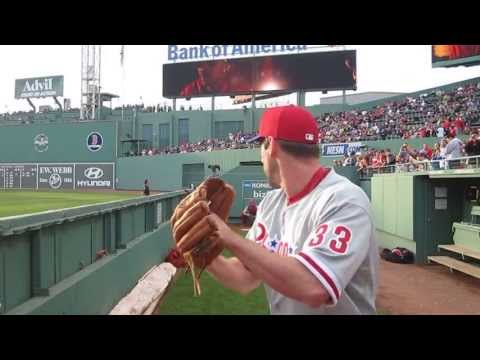 Cliff Lee Bullpen- Fenway Park May 28, 2013. WWW.BULLPENVIDEOS.COM