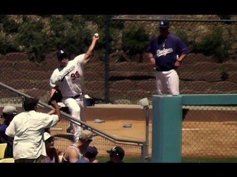 Hyun-jin Ryu 류현진 Complete Bullpen Warmups 2013-8-24 Dodger Stadium