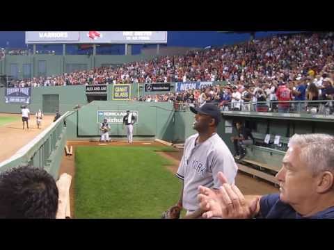 C.C. Sabathia Bullpen- Fenway Park August 18, 2013. WWW.BULLPENVIDEOS.COM