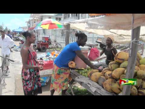 Coconut Woman-Guyana Style - Rose Hall Town, Berbice.