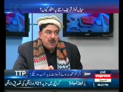 Sheikh Rasheed interview on  Musharraf Trial ,To The Point ,  20th November 2013 , Express News