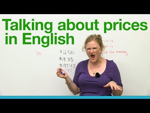 How to talk about prices in English - Basic Vocabulary