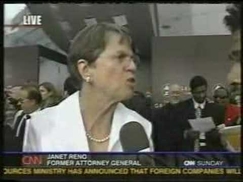 Janet Reno at the Grammy's