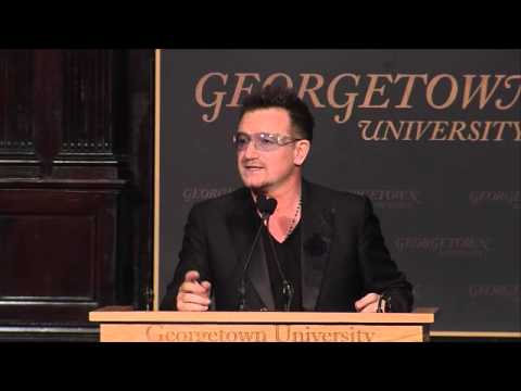 U2's Bono Speaks at GU Global Social Enterprise Event