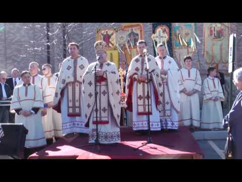 Easter food blessing ceremony at Sts. Volodymyr and Olga, Ukrainian Catholic Church.