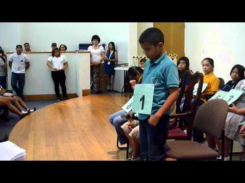 Middle School Spelling Bee at Chamorro Language Competition