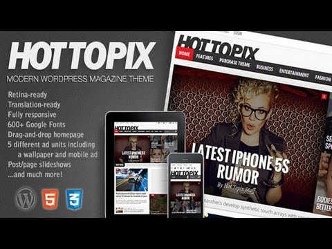 Hot Topix - Modern Wordpress Magazine Theme v1.06 | Download