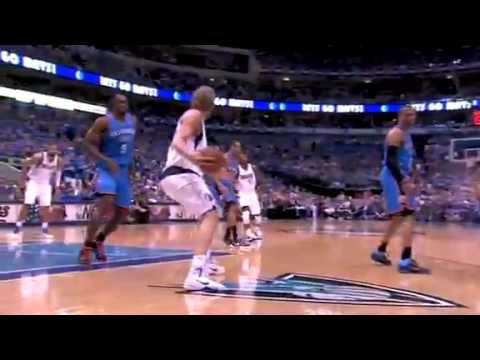 Dunk of the Night: Dirk Nowitzki Goes Baseline for the Two-Handed Tomahawk Dunk (Game 5)