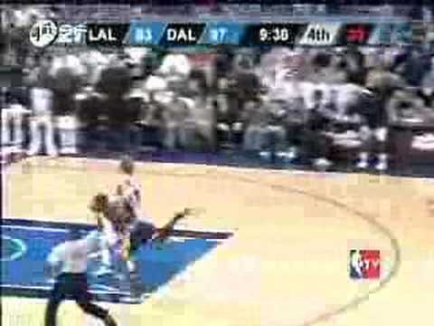 Dirk Nowitzki steals KB and dunks