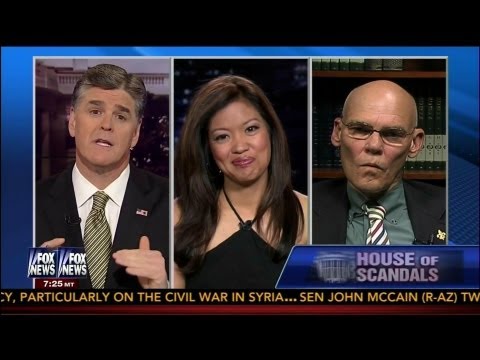 Michelle Malkin v  James Carville  Debate White House Scandals - Sean Hannity  6-5-13