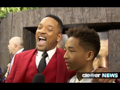 Will Smith and Jaden Smith After Earth Premiere - FUNNY INTERVIEW!