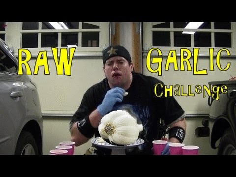 The 50 Raw Garlic Clove Challenge in 4min (Must See)