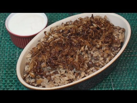 Mujaddara Recipe (Lentils & Rice)