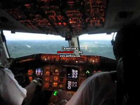 CAMAIR CO 767-300ER APPROACH AND LANDING (COCKPIT VIEW) YAOUNDE NSIMALEN