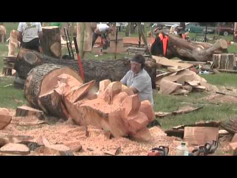 Chainsaw Wood Sculptures at Woodfest Wales