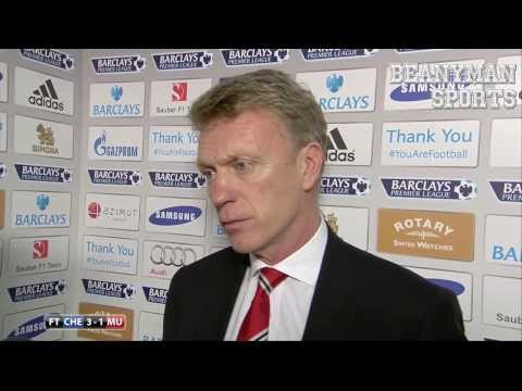 Chelsea 3-1 Manchester United - David Moyes Post Match Interview - Can't Get Top Players In January