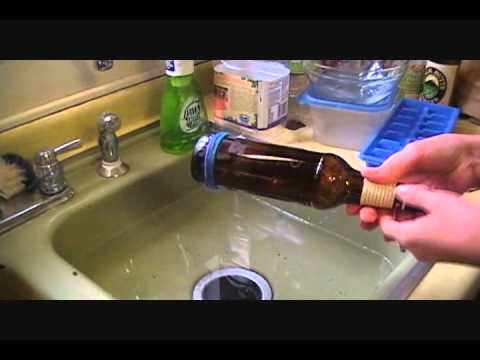 How to cut a bottle using household items!