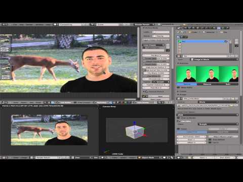 Chroma Keying in Blender 2.66 - Blue-Green Screen - Linux Video Editing and Effects