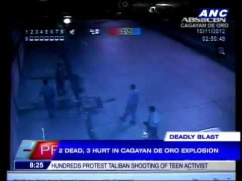 Cagayan de Oro bomb blast caught on cam