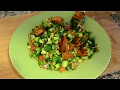 Organic fattoush salad - lebanese salad