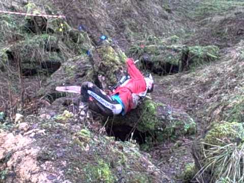 Colmore Cup Trial 2011 Section 10 Rob Warner Crash