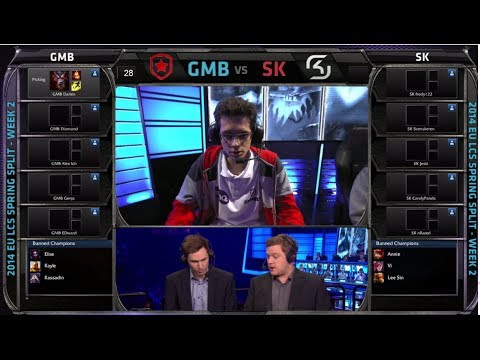 Gambit Gaming vs SK Gaming | Season 4 EU LCS Spring split 2014 W2D1 G4 | GMB vs SK