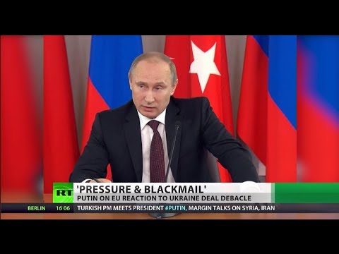 Putin: EU pressuring & blackmailing Ukraine over trade deal suspension