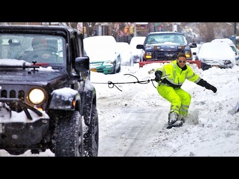 Snowboarding New York City