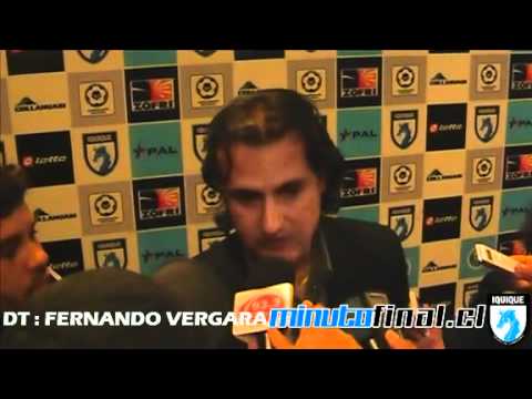 DECLARACIONES FERNANDO VERGARA / DEPORTES IQUIQUE  - PALESTINO