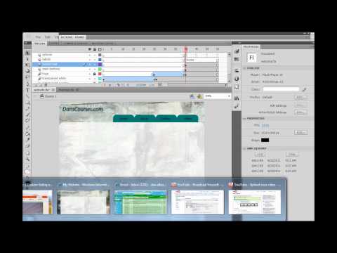 How to Build a Website in Flash CS5? - Part 10