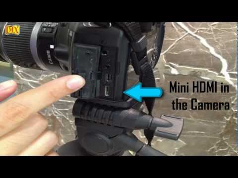 How to Connect Camera to TV using Mini HDMI adapter