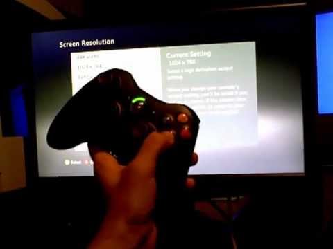 How to set the highest supported optimal display screen resolution for your Xbox 360 (VGA cable)