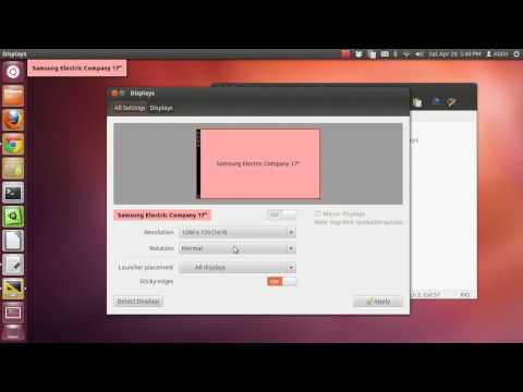 How to change display resolution in Ubuntu 12.04