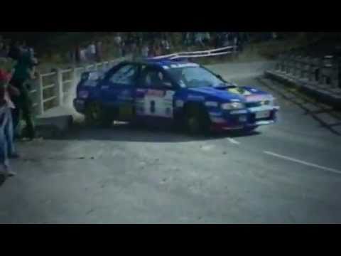 Subaru Impreza 555 tarmac action - with pure engine sounds