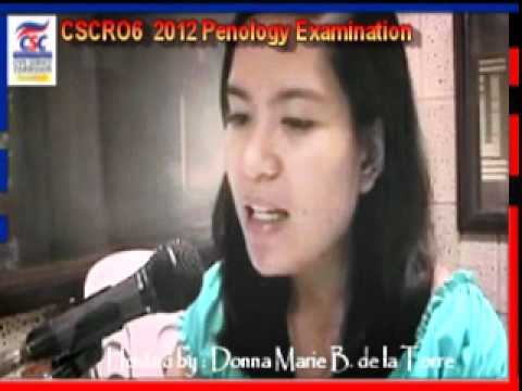 2012 Penology Examination - Part 1 of 3