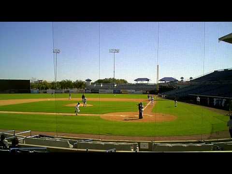 Triple To The Wall At Steinbrenner Field