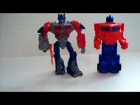 2005 TRANSFORMERS CYBERTRON OPTIMUS PRIME BURGER KING KIDS MEAL TOY REVIEW