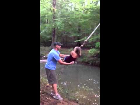 Lena river swinging