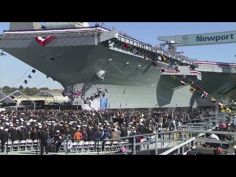 USS Gerald R. Ford christening opening ceremony