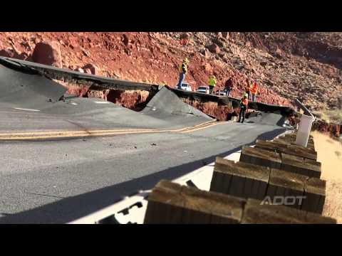 US 89 Pavement Buckle (February 20, 2013)