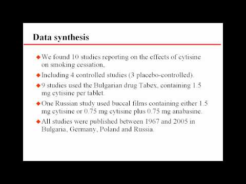 Cytisine for smoking cessation