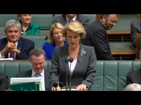 Question Time Thu Jun 27 2013 - Julie Bishop asks Kevin Rudd about Trustworthiness