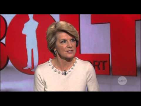 The Bolt Report - interview with Julie Bishop