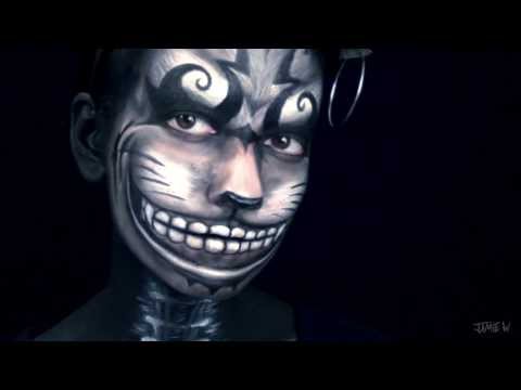 Cheshire Cat Makeup from Alice: Madness Returns (American McGee's Alice) Halloween makeup